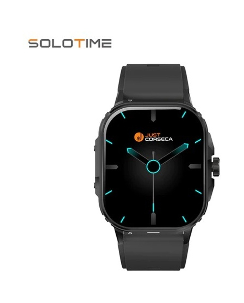 CORSECA Solotime Smartwatch  (Black Strap, M)