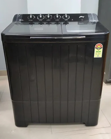 Haier Semi Automatic Washing Machine 10.0 KG 5 Star HTW100-178 BKN (Black)