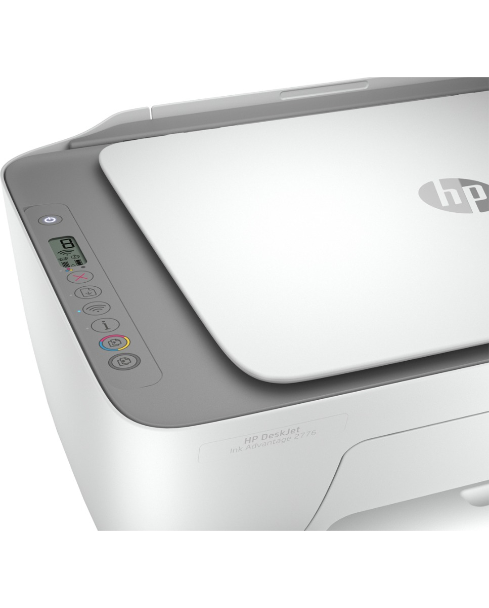 HP Ink Advantage 2776 Printer, Copy, Scan, Dual Band WiFi, Bluetooth, USB, Simple Setup Smart App, Ideal for Home.