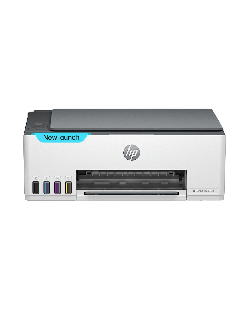 HP Smart Tank All In One 520 Multi-function Color Ink Tank Printer for Print, Scan & Copy with 1 additional black ink bottle to Print Upto 12000 Black & 6000 Color Pages and 1 Year Extended Warranty with PHA Coverage