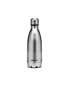 MILTON Duo 350, Thermosteel Water Bottle 350 ml Flask  (Pack of 1, Steel/Chrome, Steel)