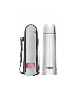 MILTON Thermosteel Flip Lid 750 ml Flask  (Pack of 1, Silver, Steel)