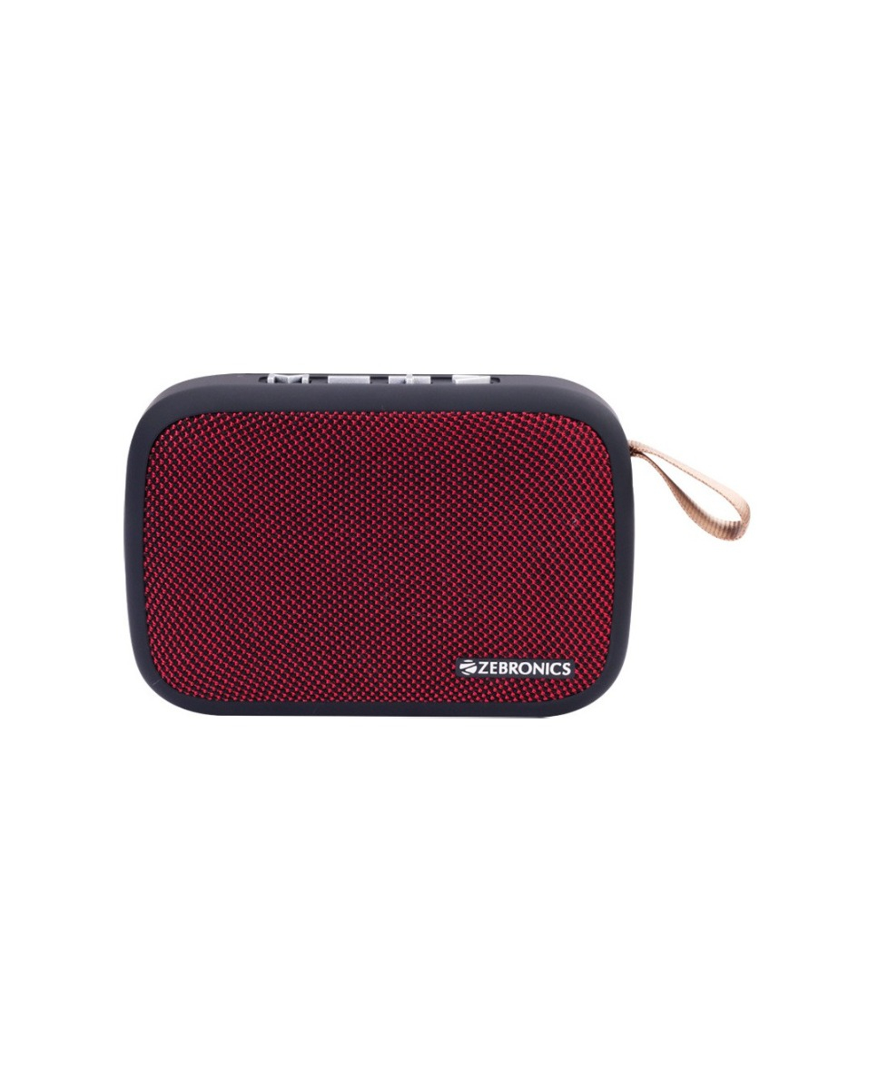 ZEBRONICS ZEB Delight Bluetooth Speaker  (Red, Mono Channel)