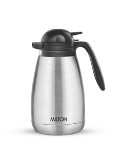 Milton Thermosteel Carafe 24 Hours Hot or Cold Tea/Coffee Pot, 1500 ml, Silver, Stainless Steel