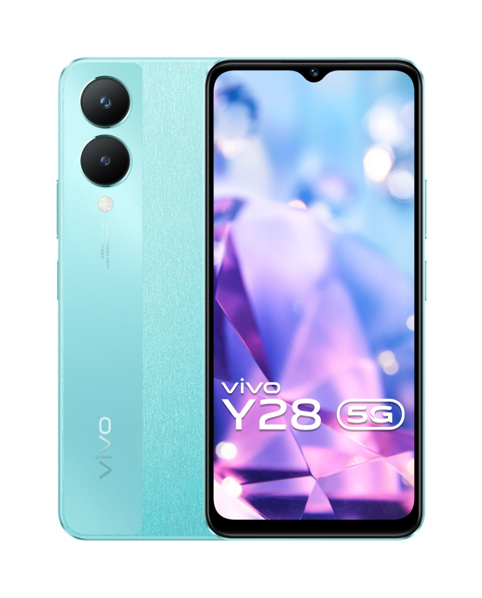vivo Y28 5G (Glitter Aqua, 128 GB)  (6 GB RAM)