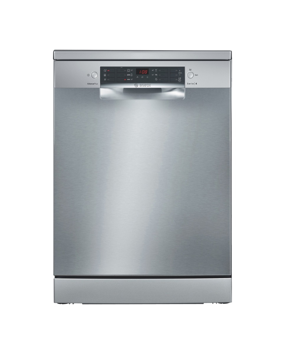 BOSCH SMS46KI03I Free Standing 14 Place Settings Intensive Kadhai Cleaning| No Pre-rinse Required Dishwasher