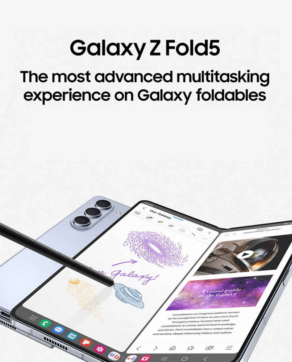 Samsung Galaxy Z Fold5 (Icy Blue, 1 TB)  (12 GB RAM)