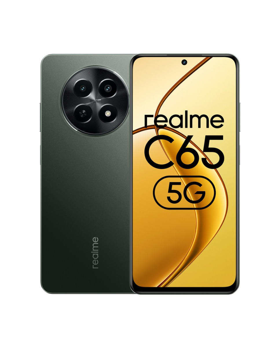 realme C65 5G (Glowing Black, 128 GB)  (6 GB RAM)