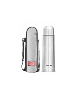 MILTON Thermosteel Flip lid 1000 ml Flask  (Pack of 1, Silver, Steel)