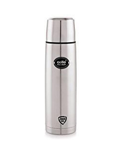 cello Stainless Steel Easy Style Vacuum Insulated Flask with Jacket 500 ml Bottle  (Pack of 1, Silver, Steel)