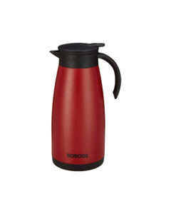 BOROSIL HYDRA INSULATED STEEL TEAPOT 1500 ml Flask  (Pack of 1, Red, Steel)