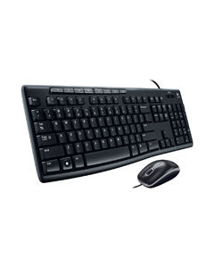 Logitech Media Set MK200 Full-Size Wired Keyboard and High-Definition Optical Mouse Set
