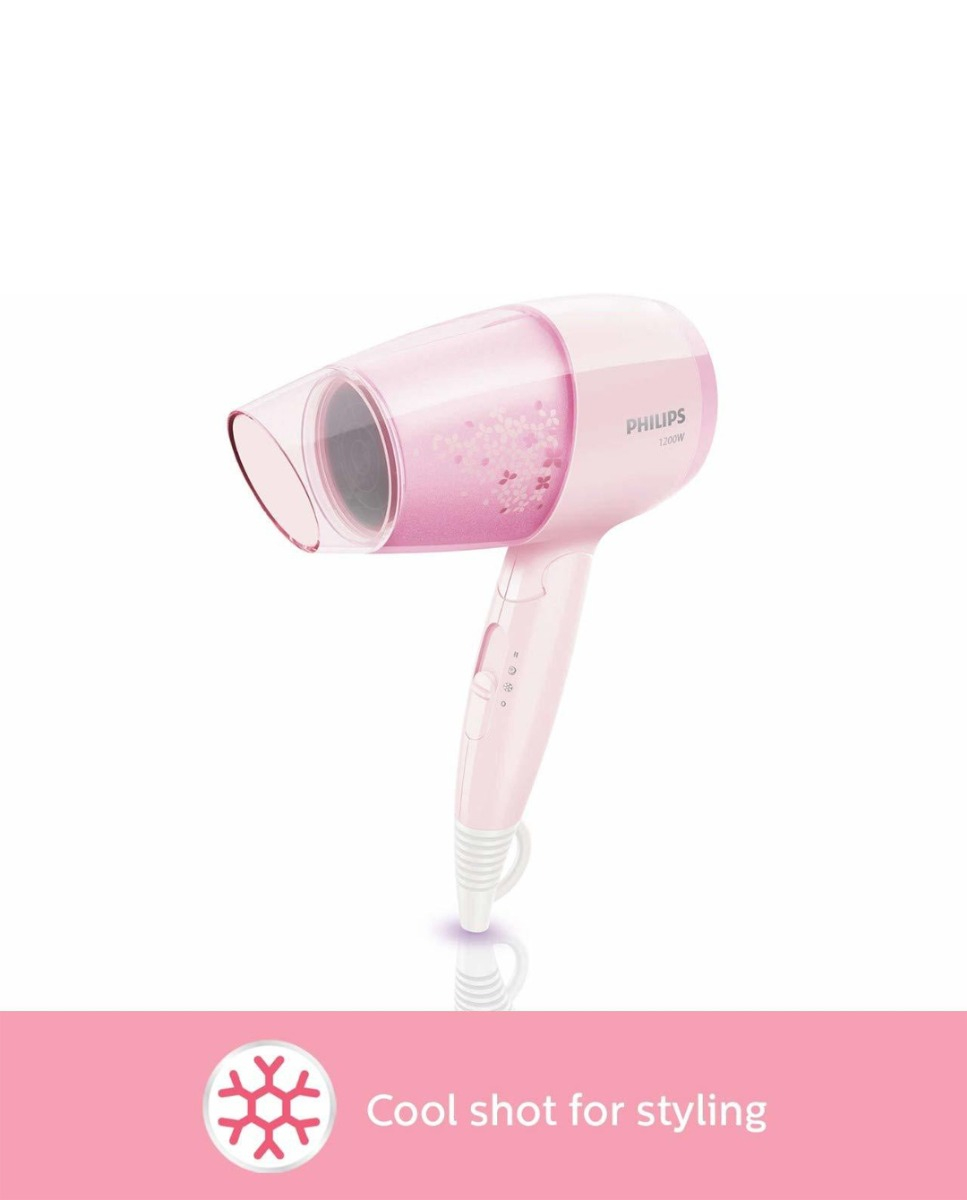 PHILIPS BHC017/00 Thermoprotect 1200W with Air Concentrator + Diffuser Attachment (Pink) Hair Dryer  (1200 W, Pink)