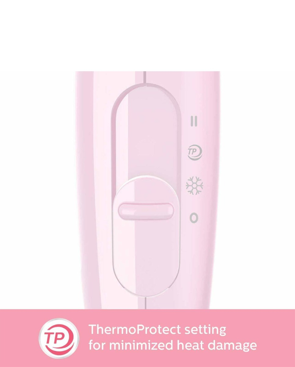 PHILIPS BHC017/00 Thermoprotect 1200W with Air Concentrator + Diffuser Attachment (Pink) Hair Dryer  (1200 W, Pink)