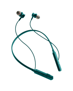 KRAZE NECKBAND TWIN 117 With Rubberised Finish, Premium Looks & 30 Hrs Playback Time Bluetooth Headset  (Green, True Wireless)