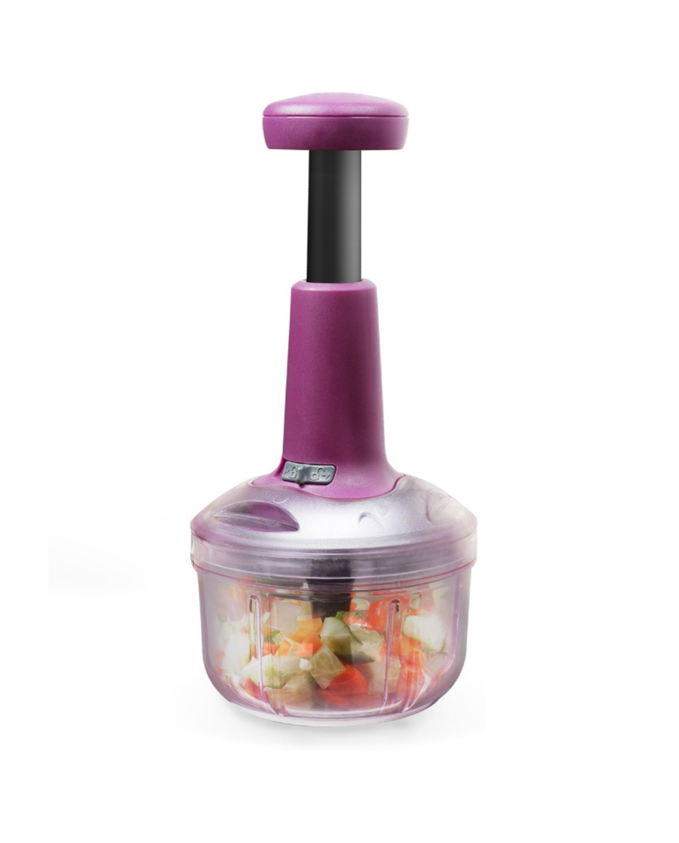 Impex Push Chopper (IC 650) 650 ml with 3 Stainless Steel Blades Vegetable & Fruit Chopper  (chopper)