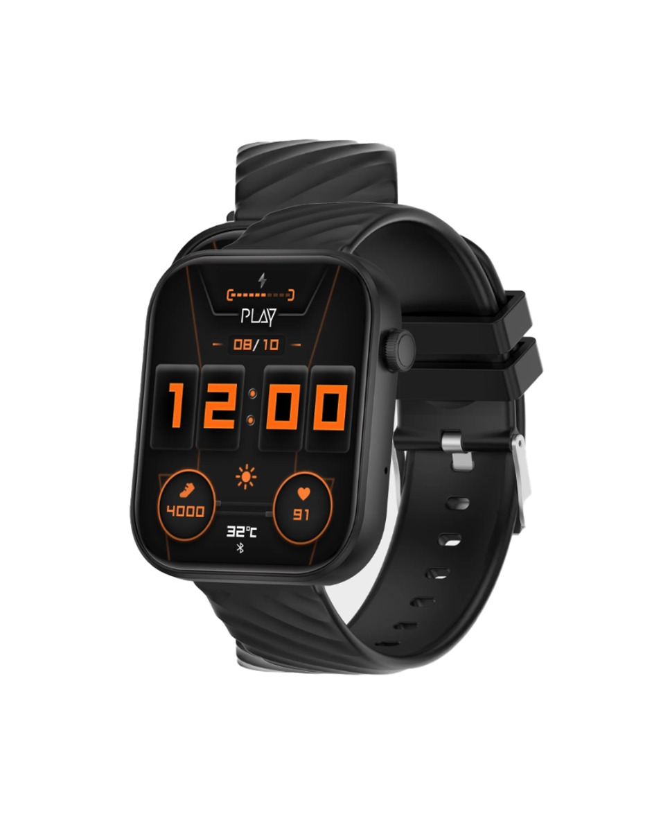 PLAYFIT XL2 SW89 Smartwatch  (Black, Free Size)